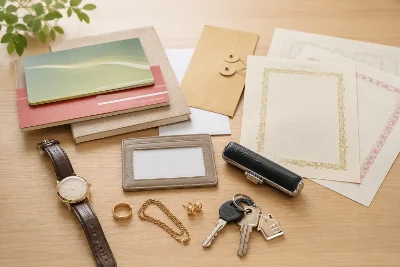 貴重品・書類の例の写真
